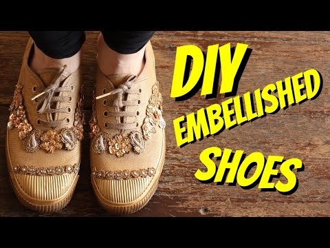 DIY Embellished Shoes!