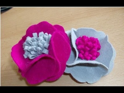 DIY flower - DIY brooch from fabric