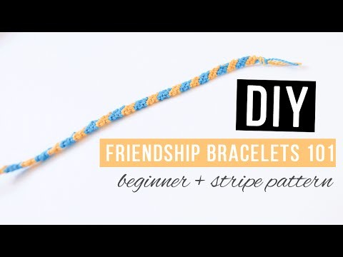 DIY Friendship Bracelets 101 | Basics for Beginners with Basic Stripe Pattern