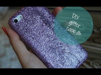 DIY glitter phone case