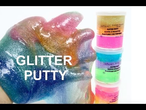 DIY GLITTER PUTTY! How to make Magical & Multicolor Sparkle Slime