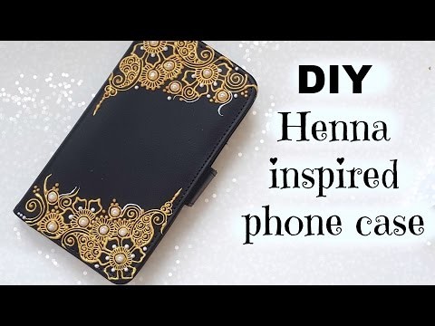 DIY Henna inspired phone case (Flip Case)