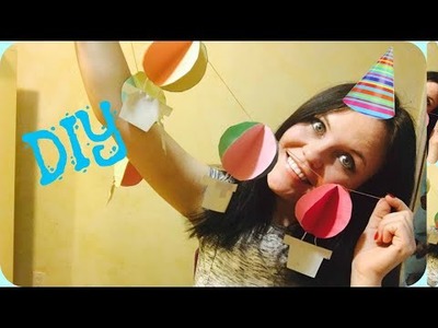 Diy hot air balloon party banner