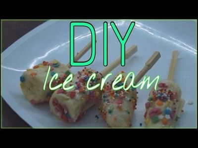 DIY ice cream with fruit&unicorn art