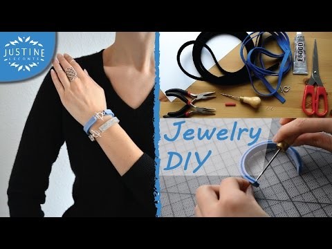 DIY jewelry: How to make felted wool & silver bracelets | Easy tutorial | Justine Leconte