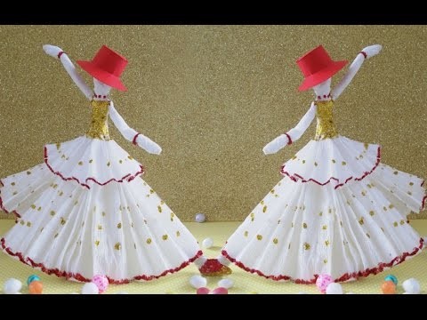 DIY Paper Crafts |  How to Make Amazing Dancing Doll from Tissue Paper | Fun Crafts