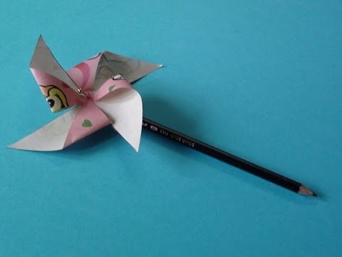 DIY paper pinwheel