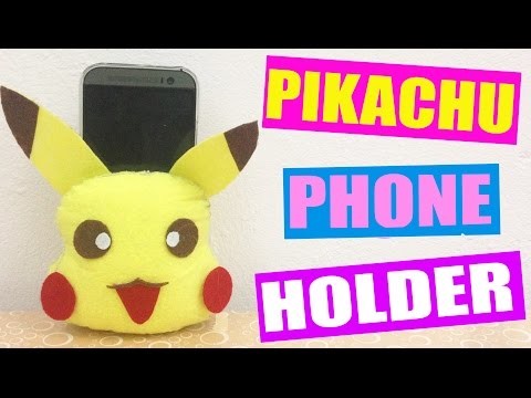 DIY PIKACHU Phone Holder - Super Easy Pokemon Phone Holder
