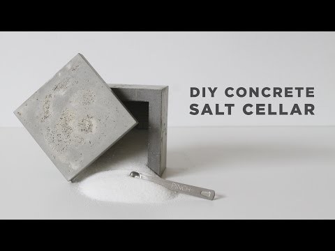 DIY Salt Cellar | How to make a concrete box