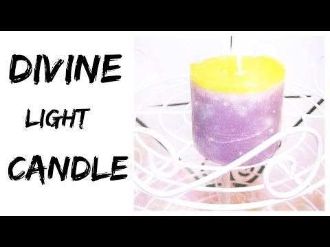 DIY Spiritual Candles. Divine Light Candle. Magic Candle