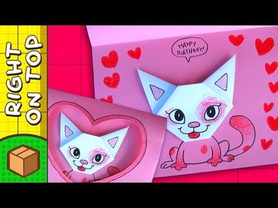 DIY Valentine's Day Card - Cat Hearts | Crafts Ideas For Kids | Box Yourself