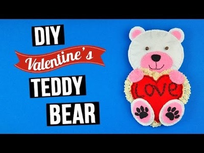 DIY Valentine’s teddy bear with a Heart