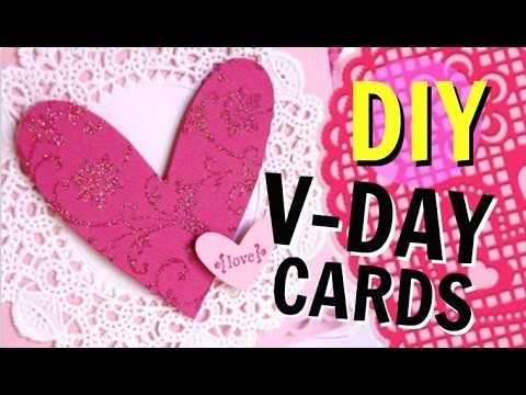 DIY Valentines Day Cards! Cheap & Easy! 2016