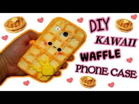 DIY | Waffle kawaii Phone Case Tutotorial-Cover in silicone || Iolanda Sweets
