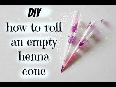 EASY DIY | How to make a henna cone