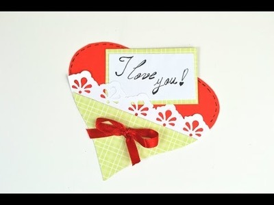 Easy Paper Heart - Last Minute Gift Cards for Mother's day - DIY Crafts