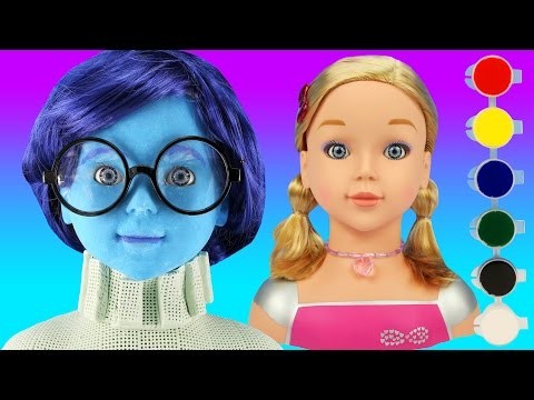 FACE PAINTING INSIDE OUT SADNESS DREAM DAZZLERS Makeover DIY Hairstyling Makeup Crayola Paint