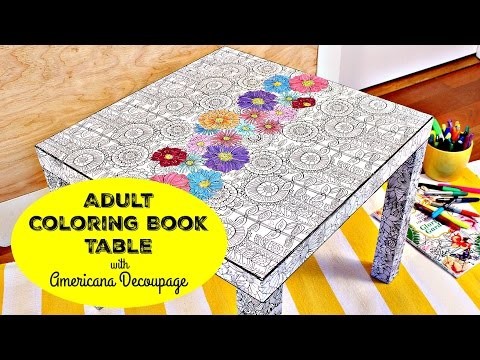 HOW TO: Coloring Book Table DIY