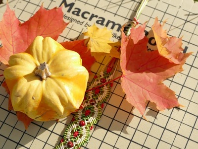 Intro to Macramé Autumn. Fall Bracelet. Macrame School