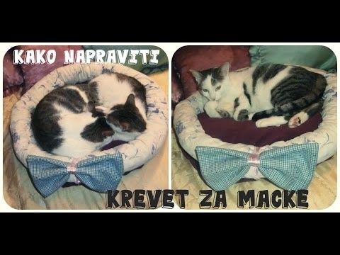 Kako napraviti krevet za macke. DIY BED FOR CATS. CAMA PARA GATOS
