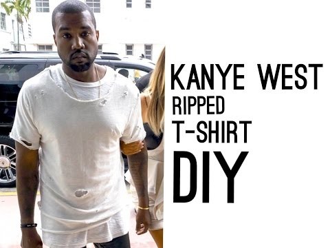 Kanye West Ripped T-Shirt (DIY)