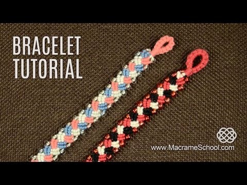 Knotted Plait Bracelet Tutorial | Macrame School