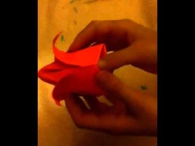 Origami blow up tulip