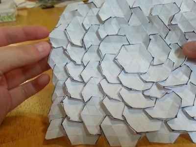 Origami Spread Hex Tessellation, Designed By Eric Gjerde - Not A Tutorial
