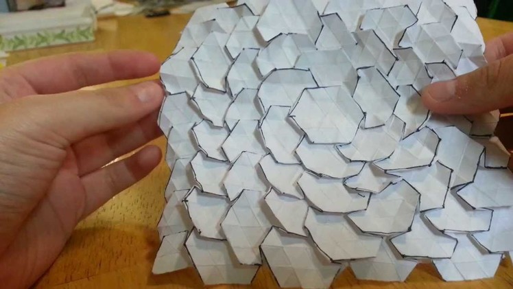 Origami Spread Hex Tessellation, Designed By Eric Gjerde - Not A Tutorial