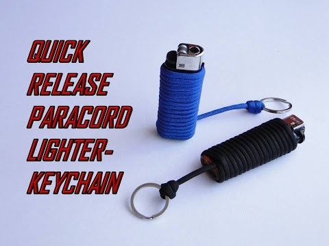 Paracord Lighter Keychain-Quick Release-DIY-Brzo otpuštajući upaljač-privjesak