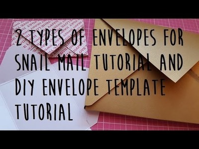 Snail Mail Envelope Tutorial w. Punch board and DIY template