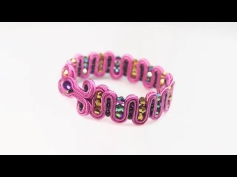 Soutache bracelet  - Tutorial DIY Djenka