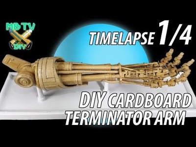 Terminator Arm Timelapse 1.4 DIY Cardboard Sculpture