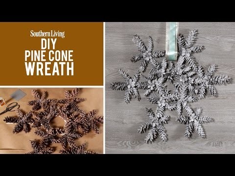 The DIY Pinecone Wreath | Southern Living