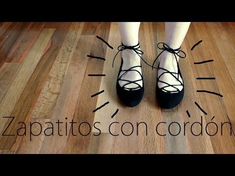 Zapatitos con cordón - DIY