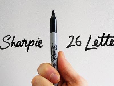 1 Sharpie | 26 Letters - How to draw the serif alphabet