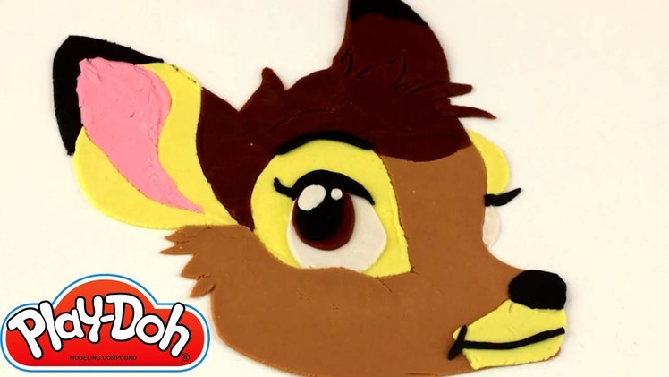 Disney Bambi Character Play-Doh Creation How to Make Forest Bambi