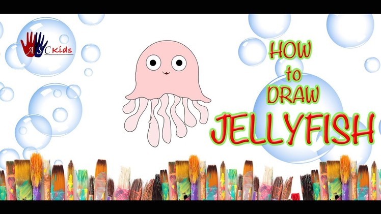 DIY - How to Draw Jellyfish | Creative Art Work | Easy Drawing Steps