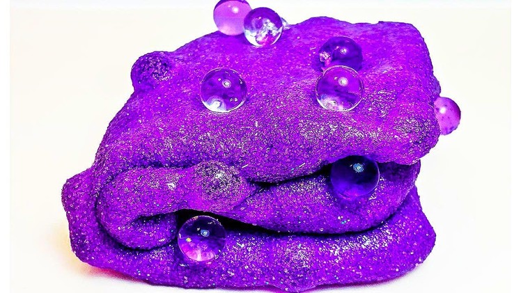 DIY: How to Make GLITTERY KINETIC SAND SLIME with ORBEEZ!