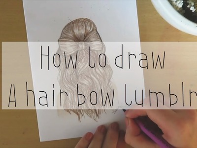 How to draw a hair bow tumblr| Drawicorn