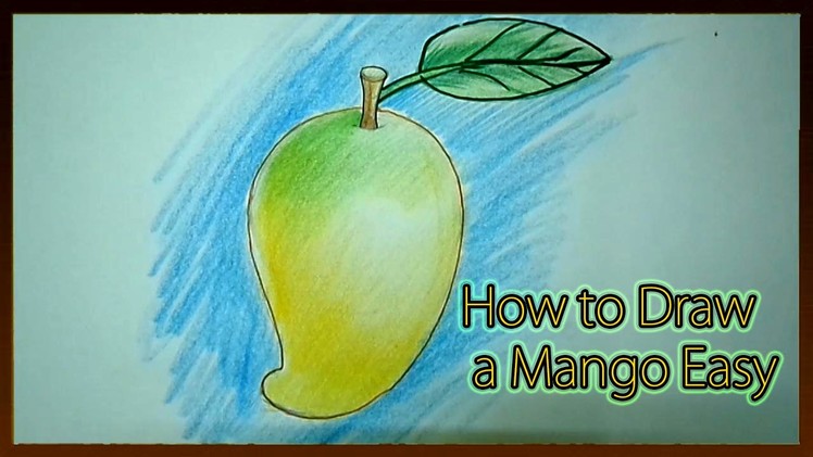 How to Draw a Mango Easy
