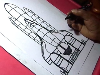 How to Draw NASA Rocket Laucher Drawing for kids