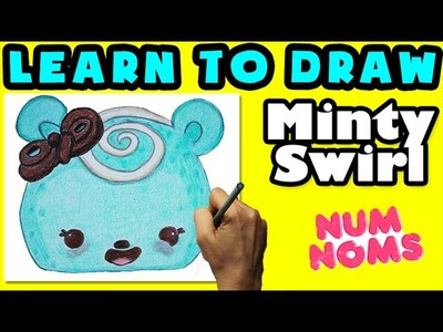 ★How To Draw Num Noms: Minty Swirl★ Learn How To Draw Num Noms, Drawing Num Noms Special Edition