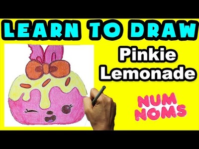 ★How To Draw Num Noms: Pinkie Lemonade★ Learn How To Draw Num Noms, Drawing Num Noms Series 1