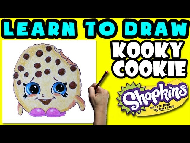 How To Draw Shopkins: Kooky Cookie - Learn How To Draw Season 1 Shopkins, Drawing Shopkins Season 1