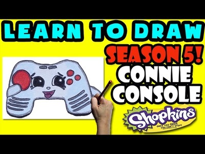 How To Draw Shopkins SEASON 5: ELECTRO GLOW Connie Console, Step By Step Season 5 Shopkins Drawing