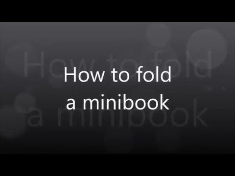 How to fold a minibook