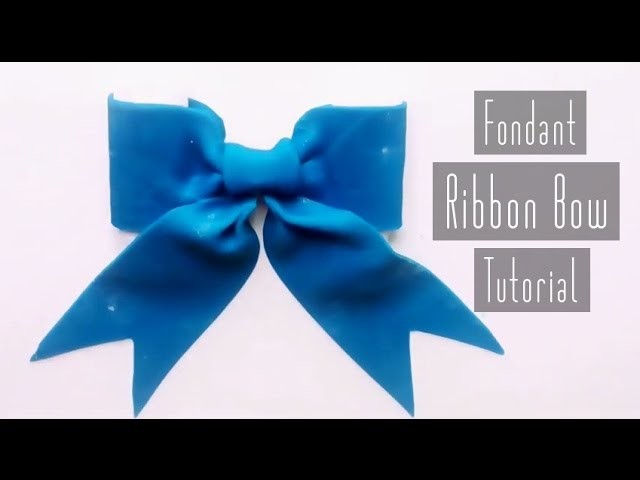 How to Make a Fondant Ribbon Bow
