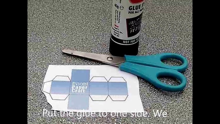How to make a papercraft mini block