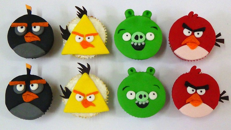 How to make angry birds cupcakes